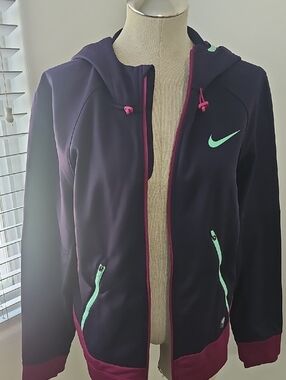 Nike Purple Hoodie Jacket with Mint Accents